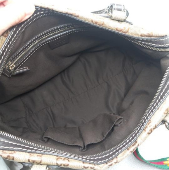 Authentic Gucci GG Monogram Supreme Mixed Crystal Boston Doctor Satchel Bag - Picture 9 of 11